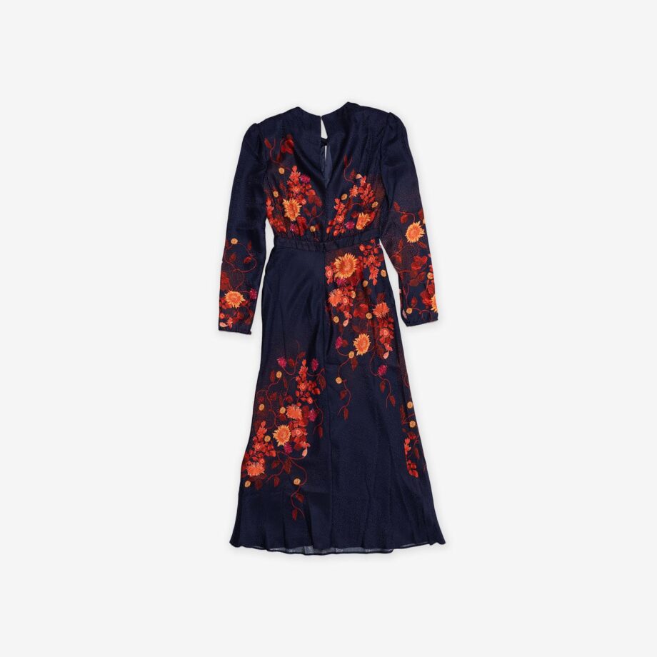 Saloni Seidenkleid Claudia Midi