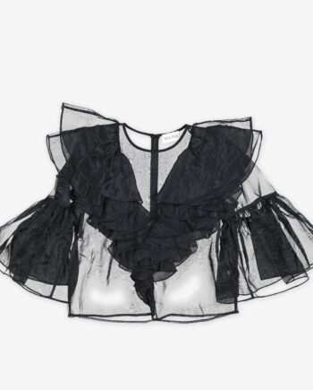 by Malina Bluse Alexia organza frill top
