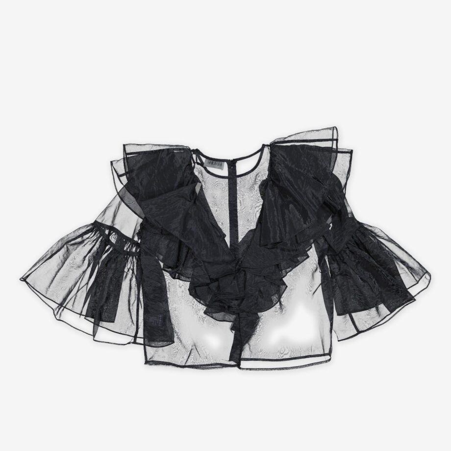 by Malina Bluse Alexia organza frill top