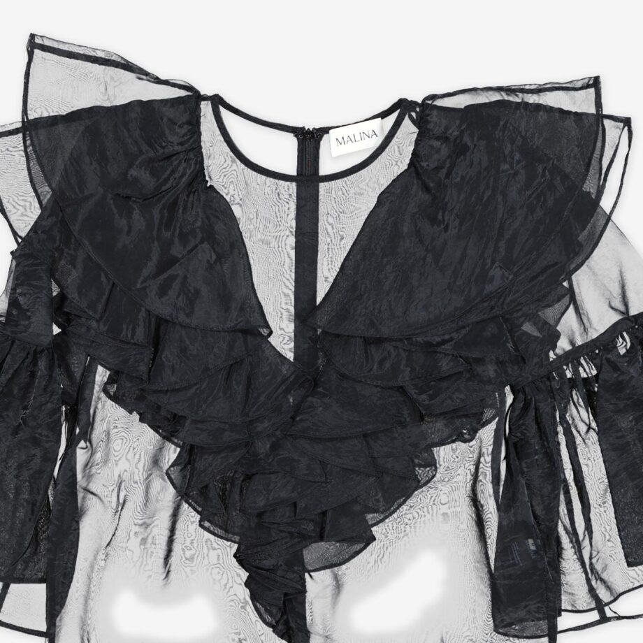 by Malina Bluse Alexia organza frill top