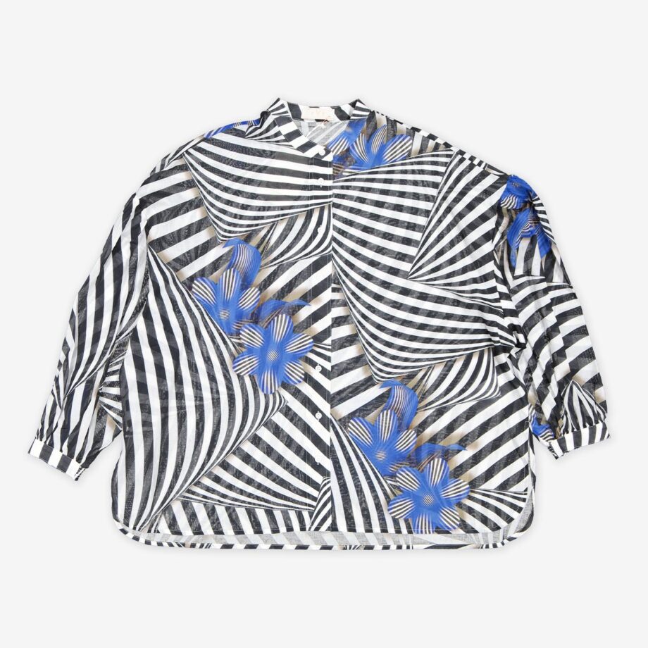 IVI Bluse L/A Floral Illusion Printed