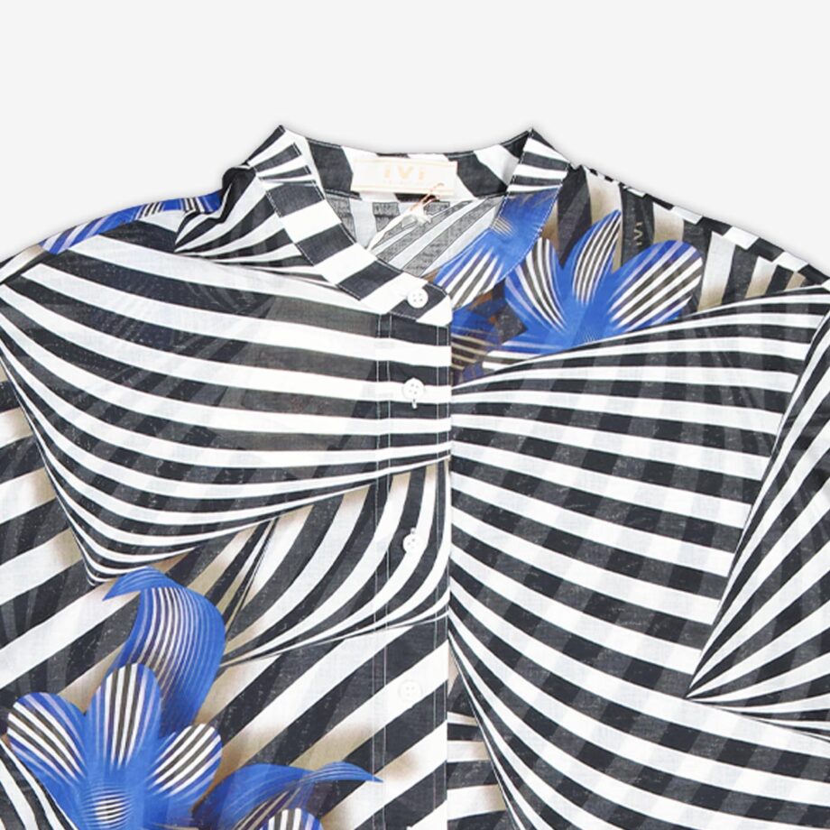 IVI Bluse L/A Floral Illusion Printed