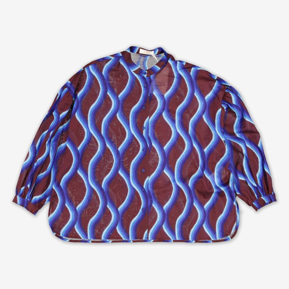 IVI Bluse L/A Paradise Wave Cotton Printed