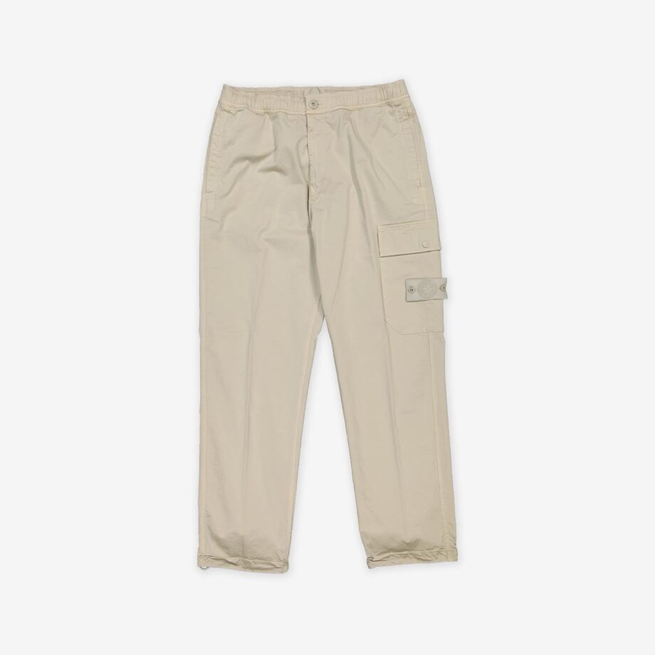Stone Island Hose mit Seitentasche Ghost Regular Kompass Patch