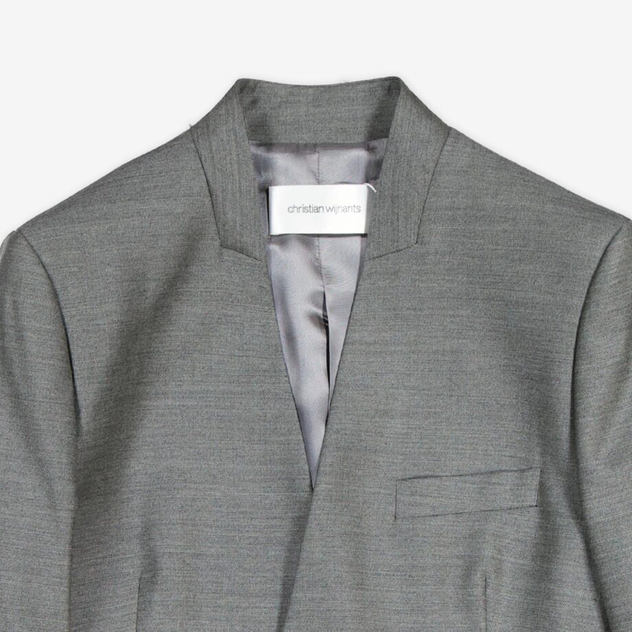 Christian Wijnants Blazer Tailored with Standing Collar & Belt