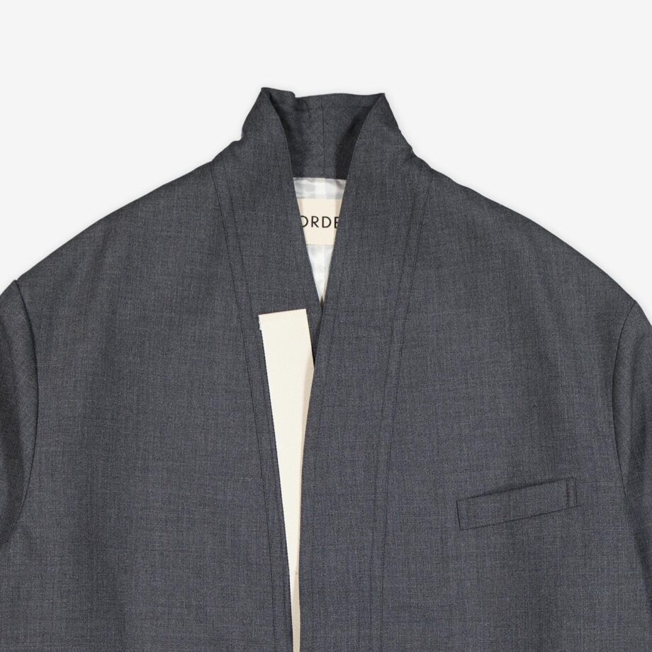 Mordecai Blazer Kimono Suit Structured Wool meliert