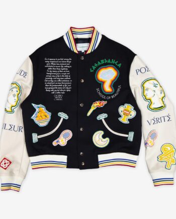 Casablanca Bomberjacke Chenille Embroidered Patchwork