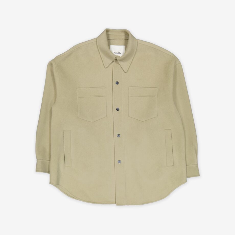 Nanushka Overshirt Martin Double Twill Silk