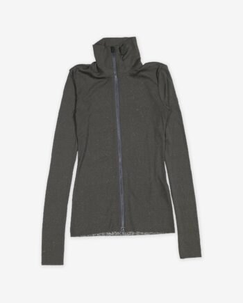 Nanushka Top mit Zip Judson Mesh Jersey