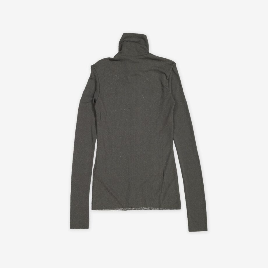 Nanushka Top mit Zip Judson Mesh Jersey