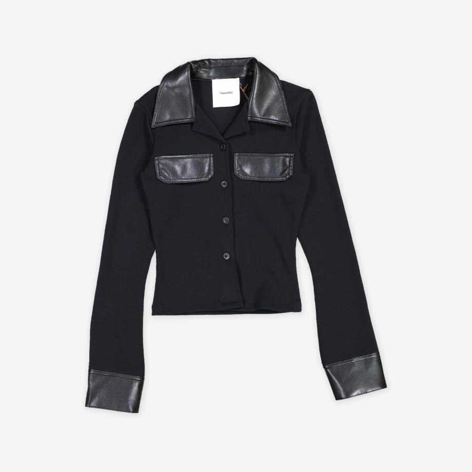 Nanushka Top Rasima Rib Jersey