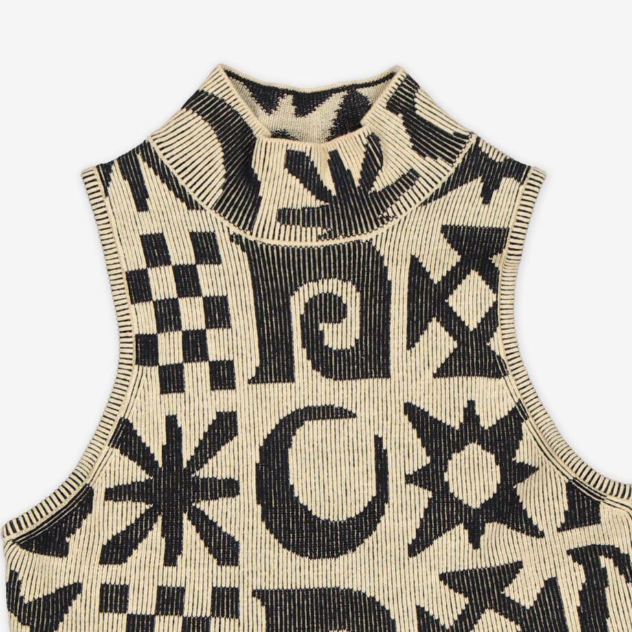 Nanushka Top Maraj Rib Jacquard