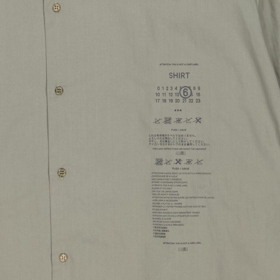 MM6 Hemdkleid L/A Logo Printed