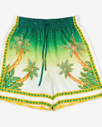 Casablanca Shorts Silk Satin with Drawstrings