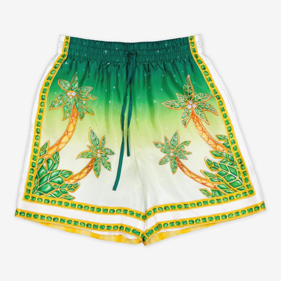 Casablanca Shorts Silk Satin with Drawstrings