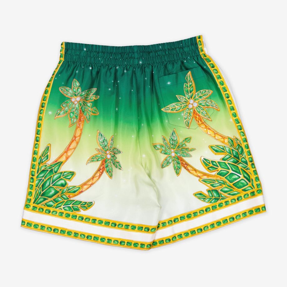 Casablanca Shorts Silk Satin with Drawstrings