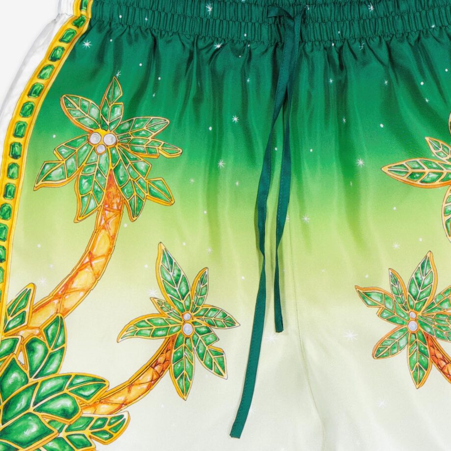 Casablanca Shorts Silk Satin with Drawstrings