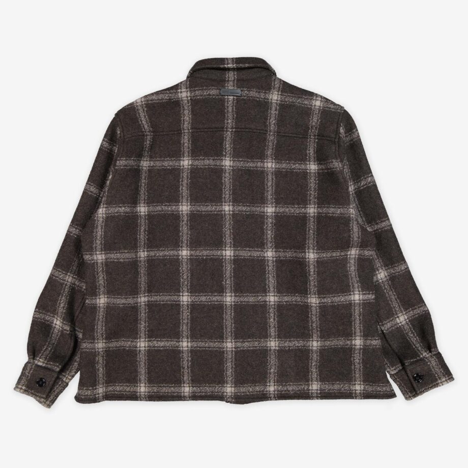 ami Overshirt Loose with Chest Pocket Check Wool