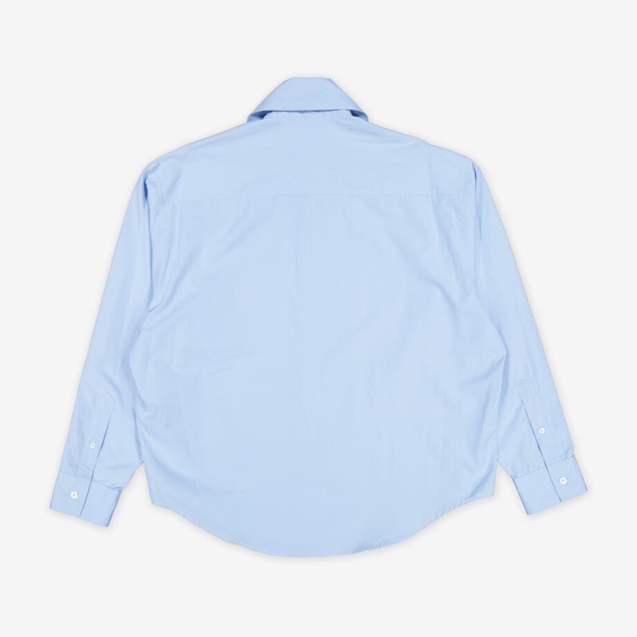 ami Bluse Boxy Scarf Collar Cotton Poplin