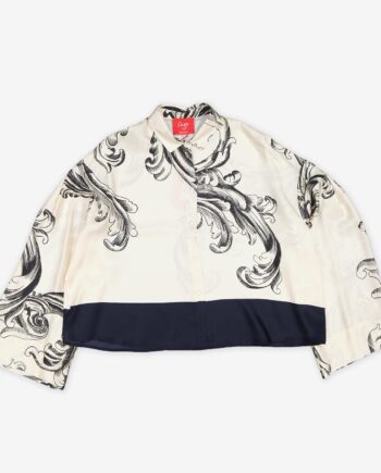 CO.GO Seidenbluse ornament
